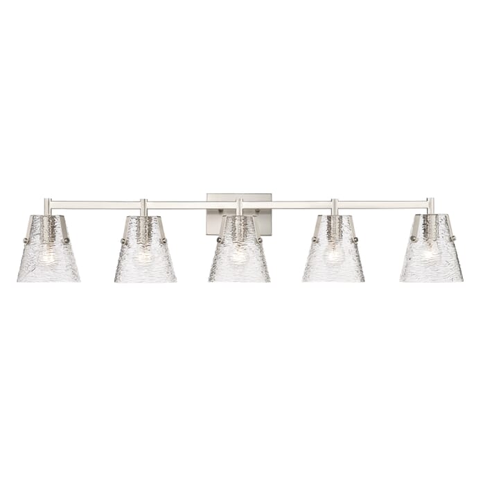 Analia 5-Light Bathroom Vanity Light in Brushed Nickel Analia 5-Light Bathroom Vanity Light in Brushed Nickel