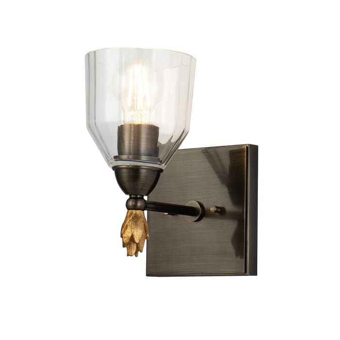Felice 1-Light Wall Sconce in Dark Bronze Felice 1-Light Wall Sconce in Dark Bronze