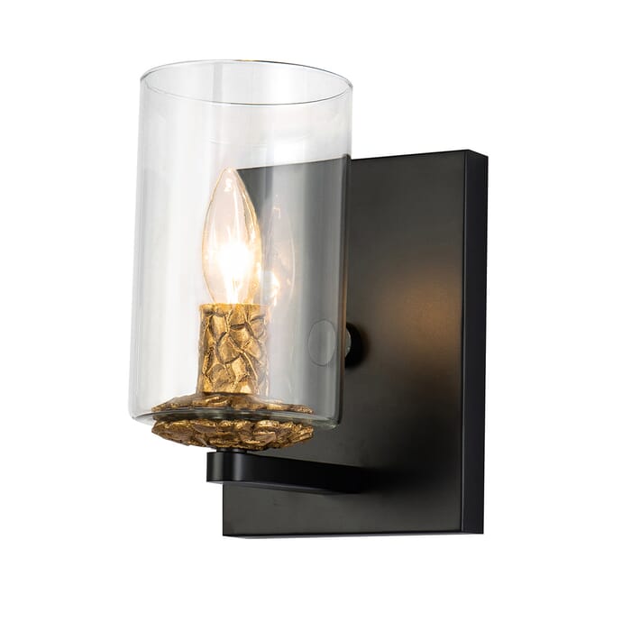 Bolivar 1-Light Wall Sconce in Matte Black Bolivar 1-Light Wall Sconce in Matte Black