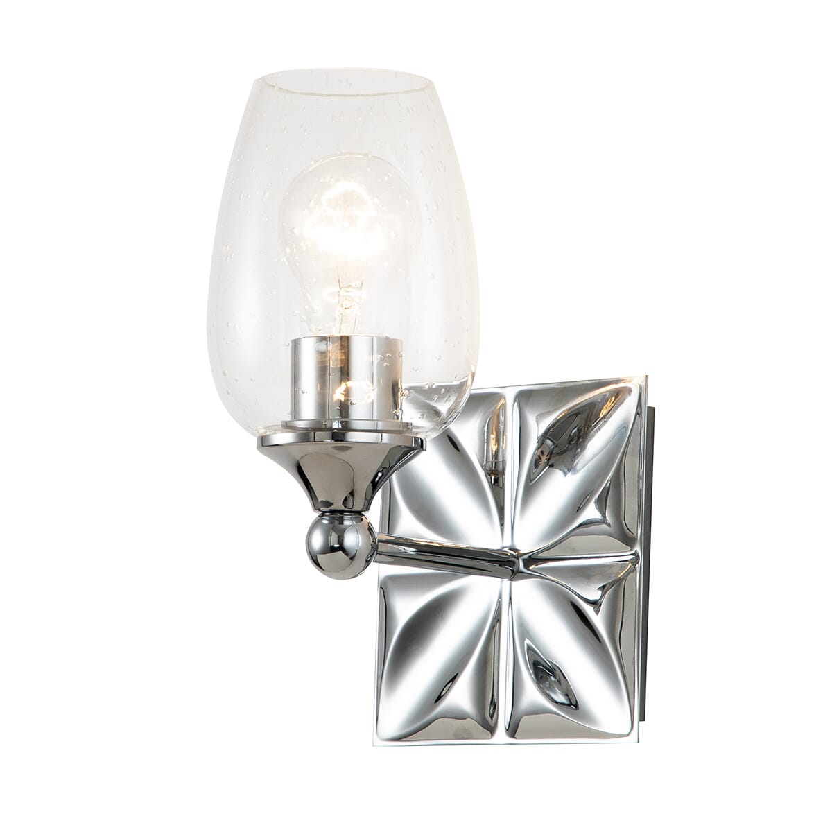 Epsilon 1-Light Wall Sconce in Polished Chrome