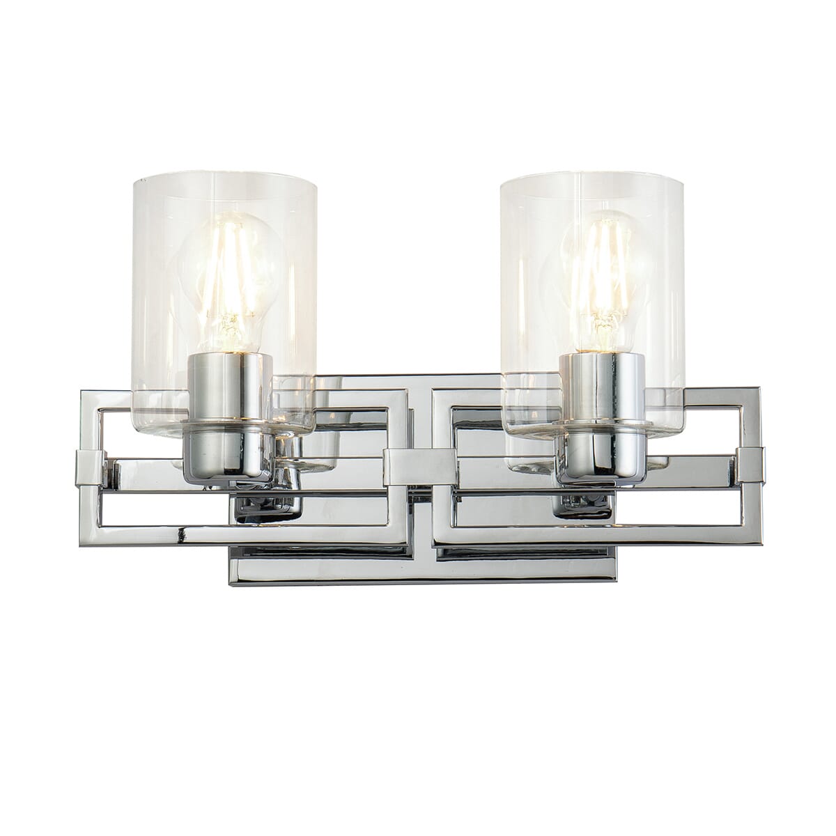 Estes 2-Light Bathroom Vanity Light in Polished Chrome