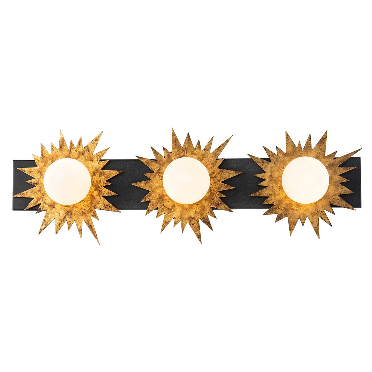 Soleil 3-Light LED Bathroom Vanity Light in WZC+Gold