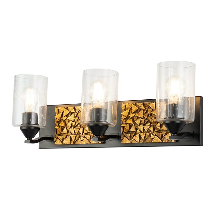 Bocage 3-Light Bathroom Vanity Light in Matte Black Bocage 3-Light Bathroom Vanity Light in Matte Black