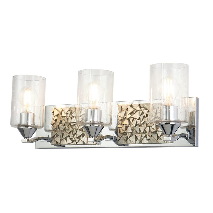 Bocage 3-Light Bathroom Vanity Light in Polished Chrome Bocage 3-Light Bathroom Vanity Light in Polished Chrome