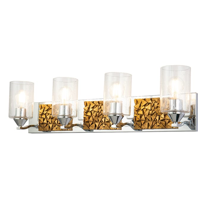 Bocage 4-Light Bathroom Vanity Light in Polished Chrome Bocage 4-Light Bathroom Vanity Light in Polished Chrome