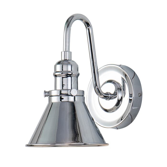 Provence 1-Light Wall Sconce in Polished Chrome Provence 1-Light Wall Sconce in Polished Chrome
