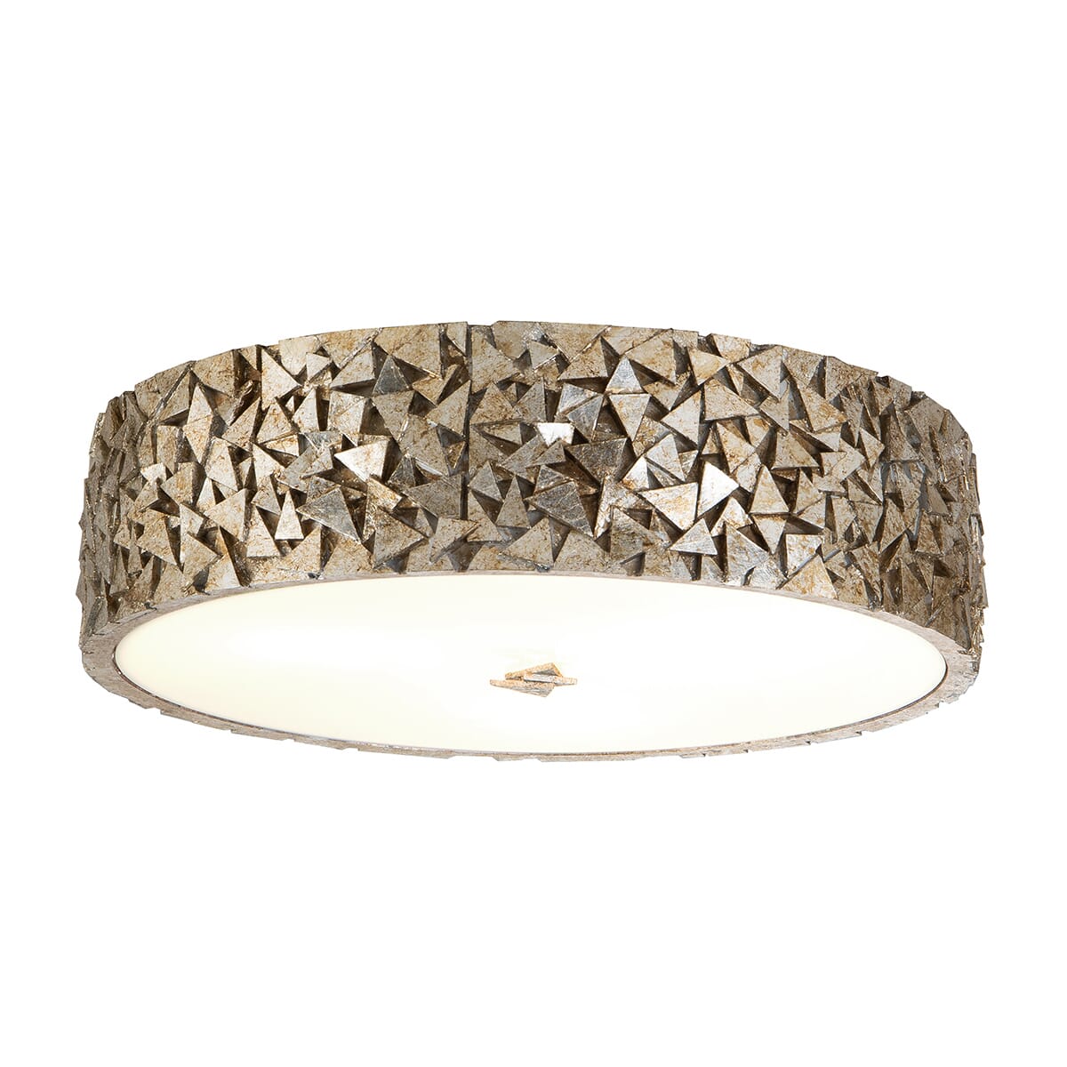 Mosaic 3-Light Flush Mount in Silver