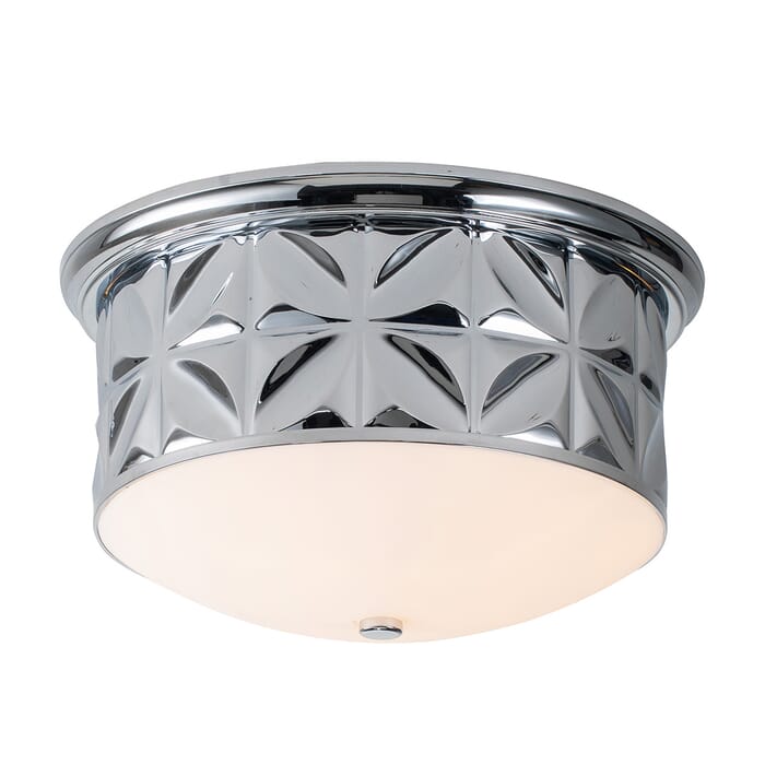 Epsilon 3-Light Flush Mount in Polished Chrome Epsilon 3-Light Flush Mount in Polished Chrome