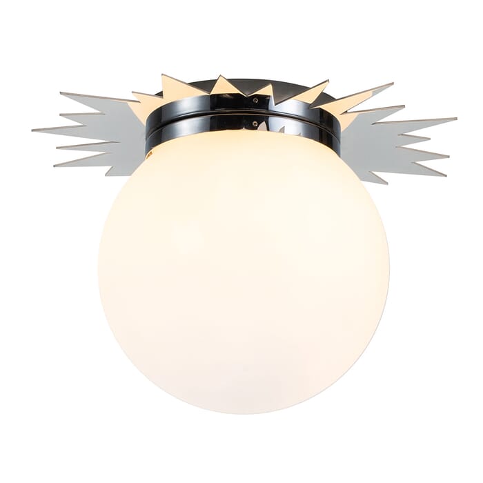 Soleil 3-Light Flush Mount in Polished Chrome Soleil 3-Light Flush Mount in Polished Chrome