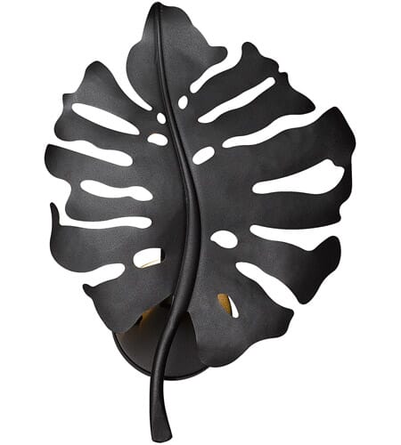 Golden Aruba Wall Sconce in Natural Black