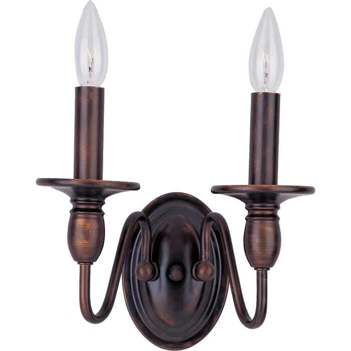 Maxim Lighting Towne 2-Light Wall Sconce, Oil Rubbed Bronze Maxim Lighting Towne 2-Light Wall Sconce, Oil Rubbed Bronze