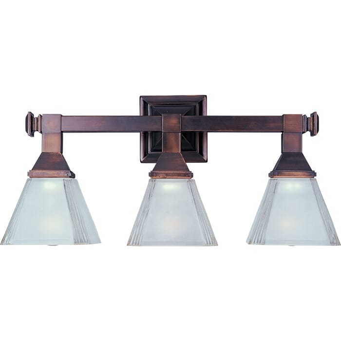 Maxim Lighting Brentwood 3-Light Bathroom Vanity Light in Bronze Maxim Lighting Brentwood 3-Light Bathroom Vanity Light in Bronze