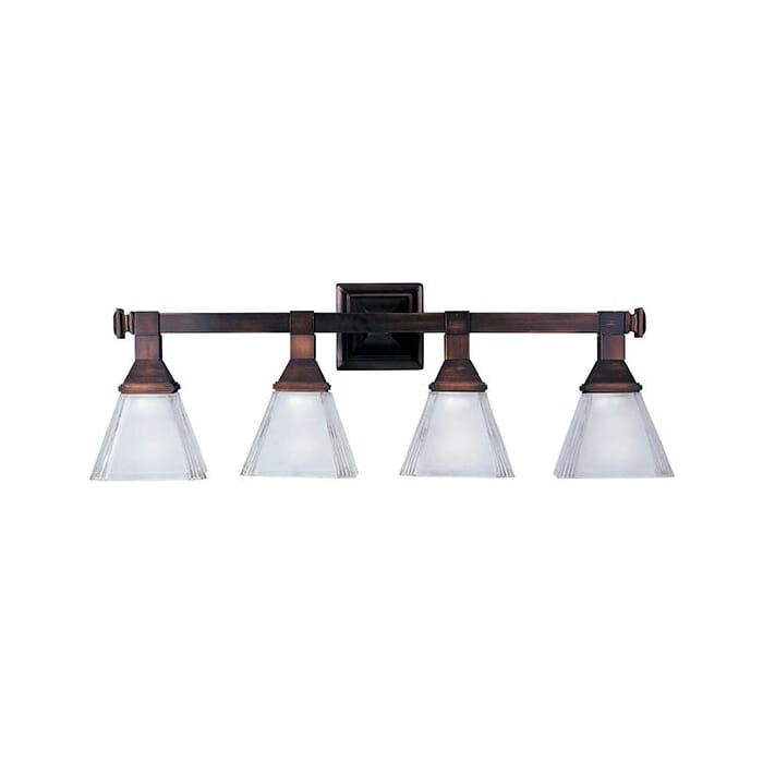 Maxim Lighting Brentwood 4-Light Bathroom Vanity Light in Oil Rubbed Bronze Maxim Lighting Brentwood 4-Light Bathroom Vanity Light in Oil Rubbed Bronze