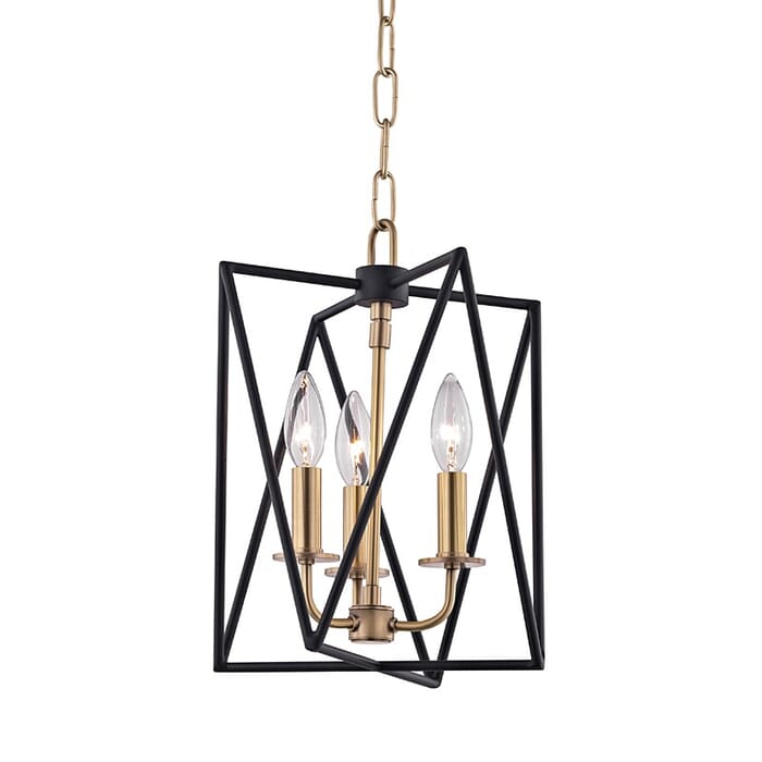 Hudson Valley Laszlo 3-Light 14" Pendant Light in Aged Brass Hudson Valley Laszlo 3-Light 14" Pendant Light in Aged Brass