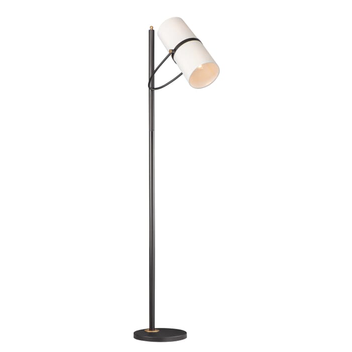 Maxim Oscar 2-Light Floor Lamp in Bronze and Antique Brass Maxim Oscar 2-Light Floor Lamp in Bronze and Antique Brass