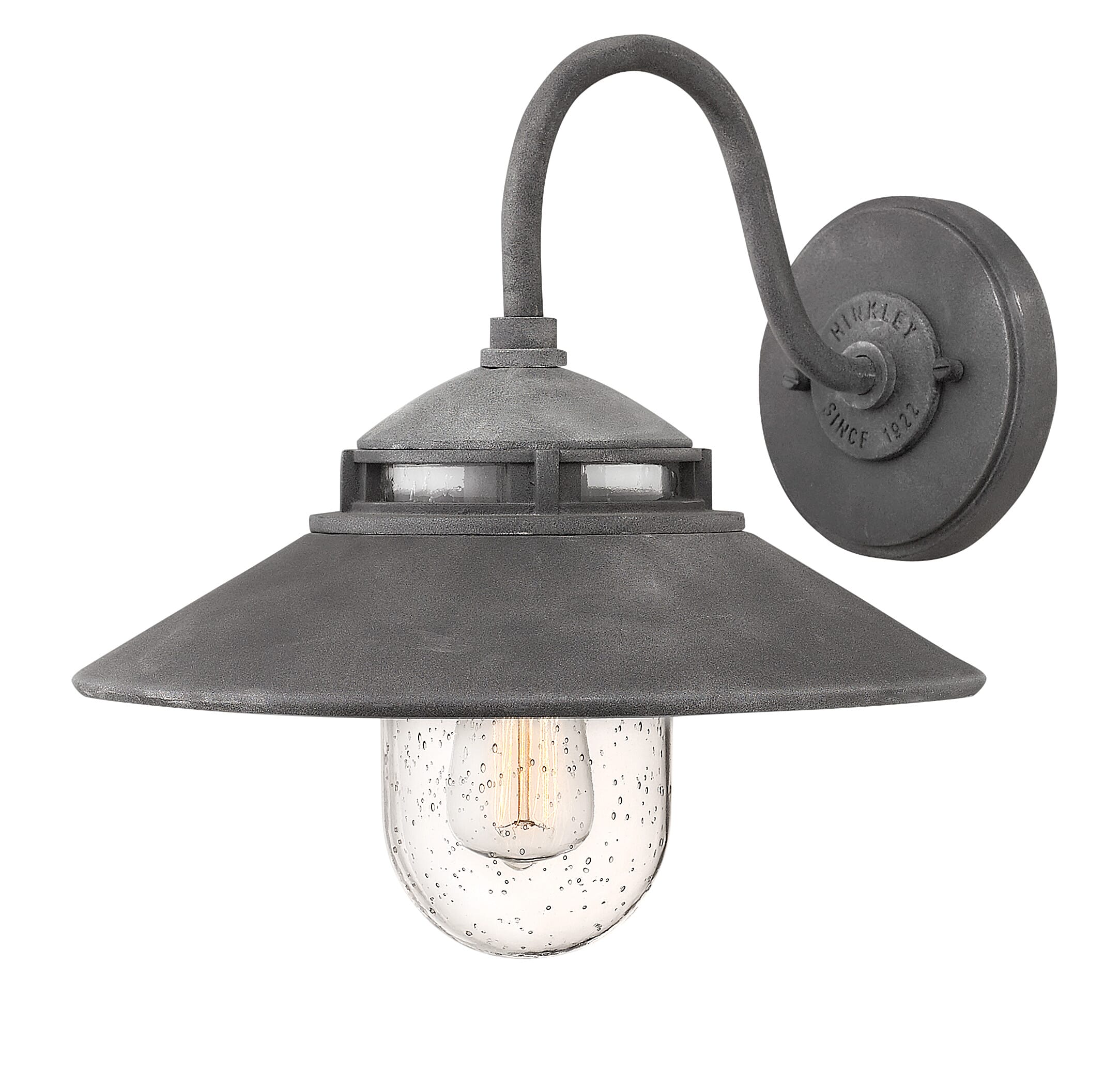Aged Zinc LED Wall Mount from the Atwell Collection