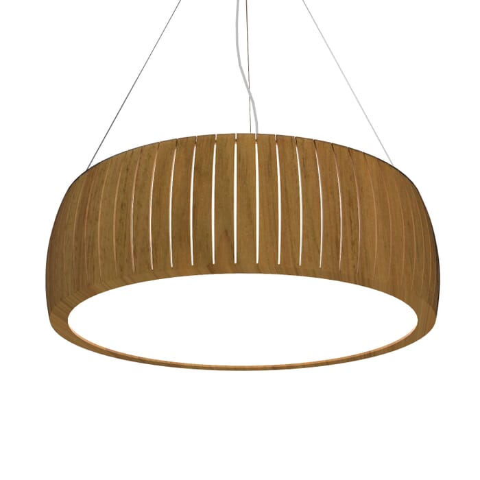 Barrel 3-Light Pendant in Louro Freijo Barrel 3-Light Pendant in Louro Freijo