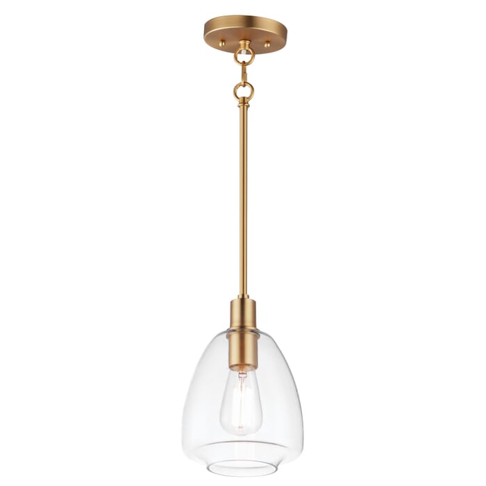 Babylon 1-Light Pendant in Satin Brass Babylon 1-Light Pendant in Satin Brass