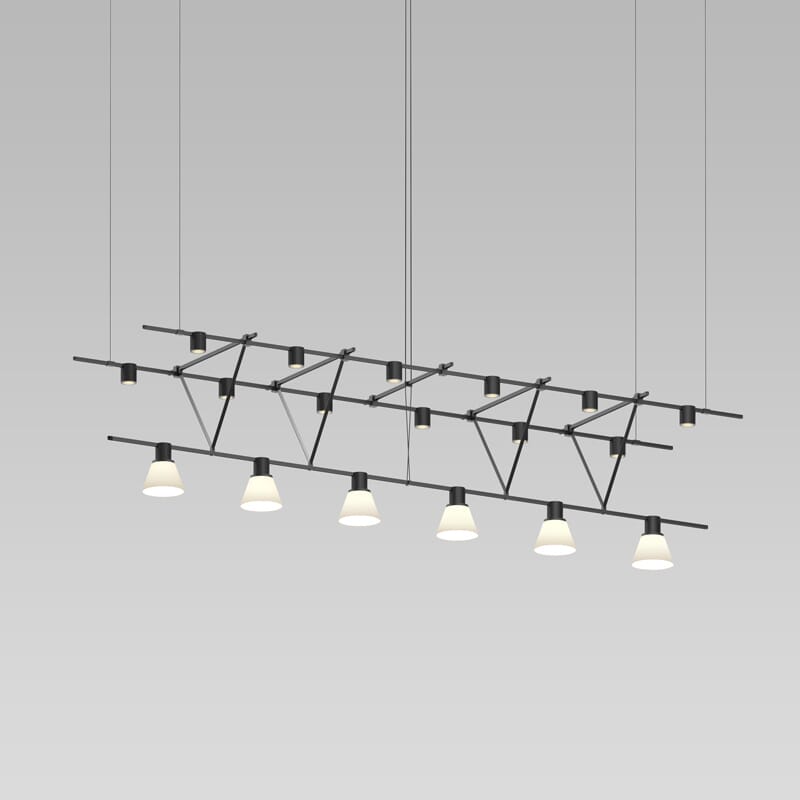 Six Light Pendant by Sonneman
