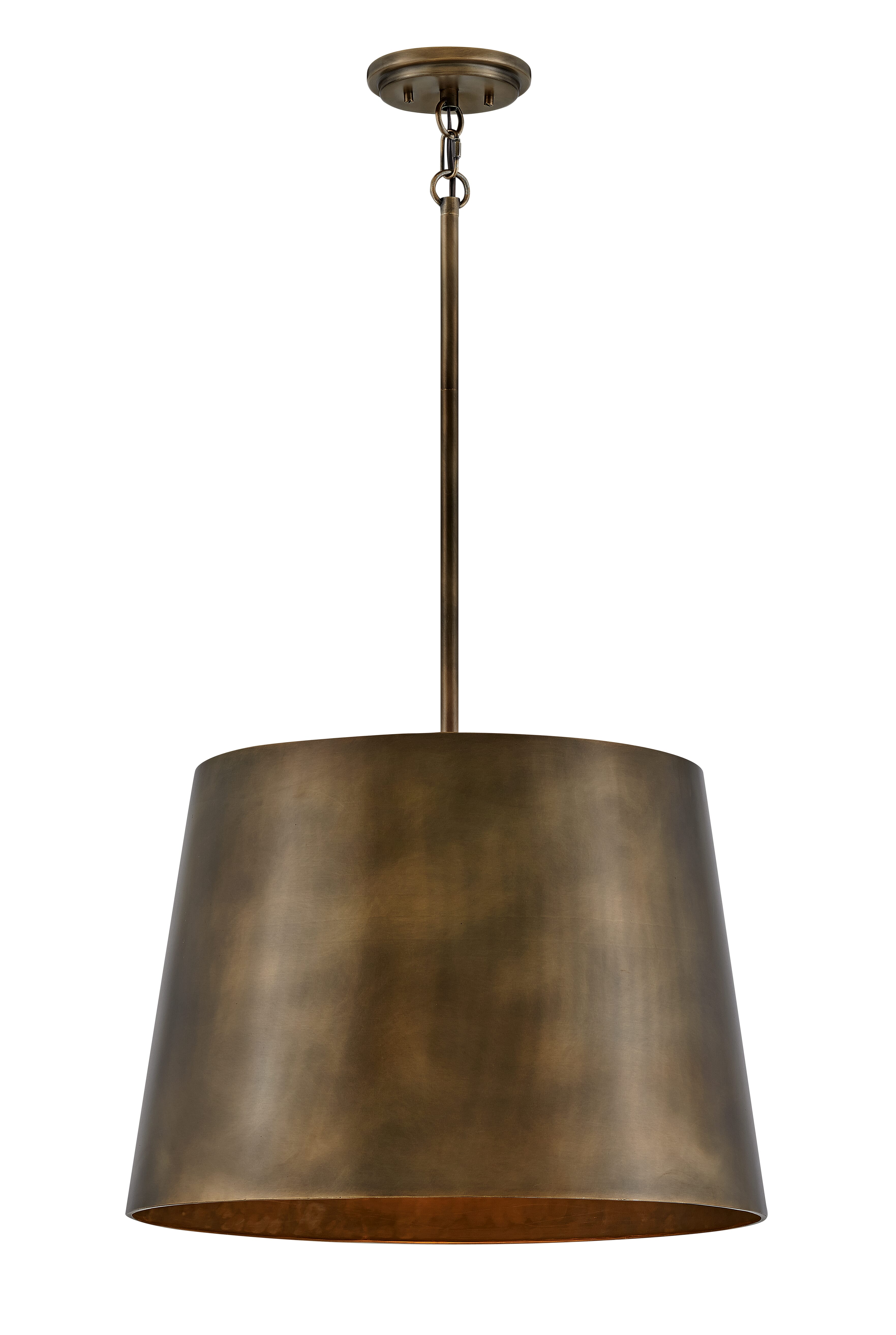 Burnished Bronze LED Pendant from the Alder Collection