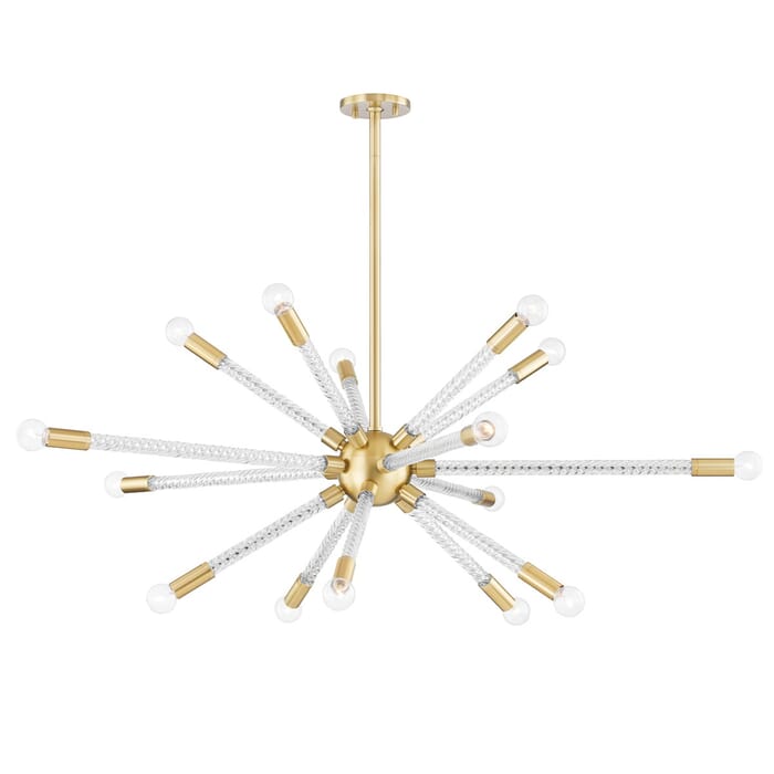 Pippin 15-Light Chandelier in Brass - Antique Pippin 15-Light Chandelier in Brass - Antique
