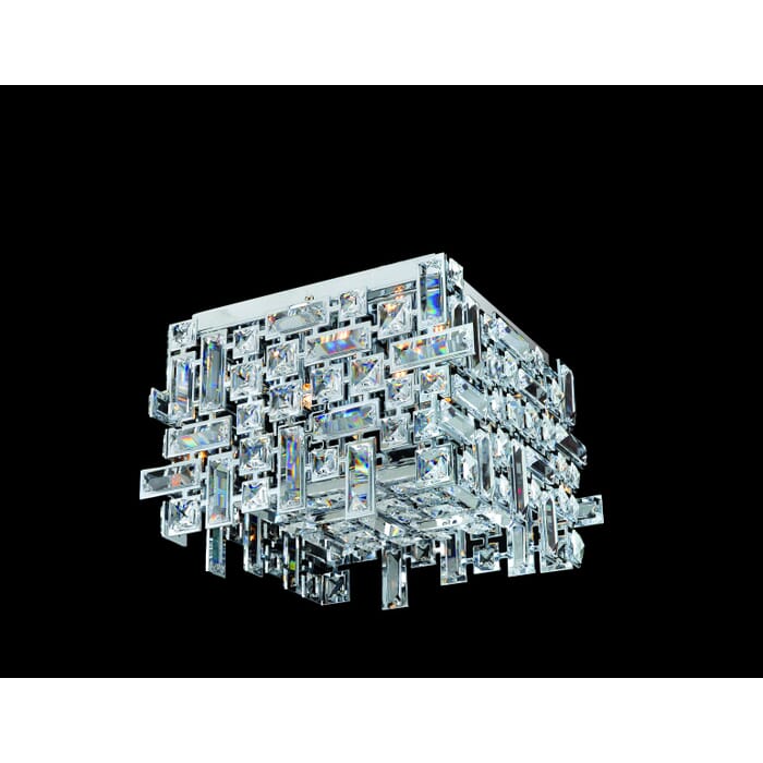 Allegri Vermeer 4-Light 14" Ceiling Light in Chrome Allegri Vermeer 4-Light 14" Ceiling Light in Chrome