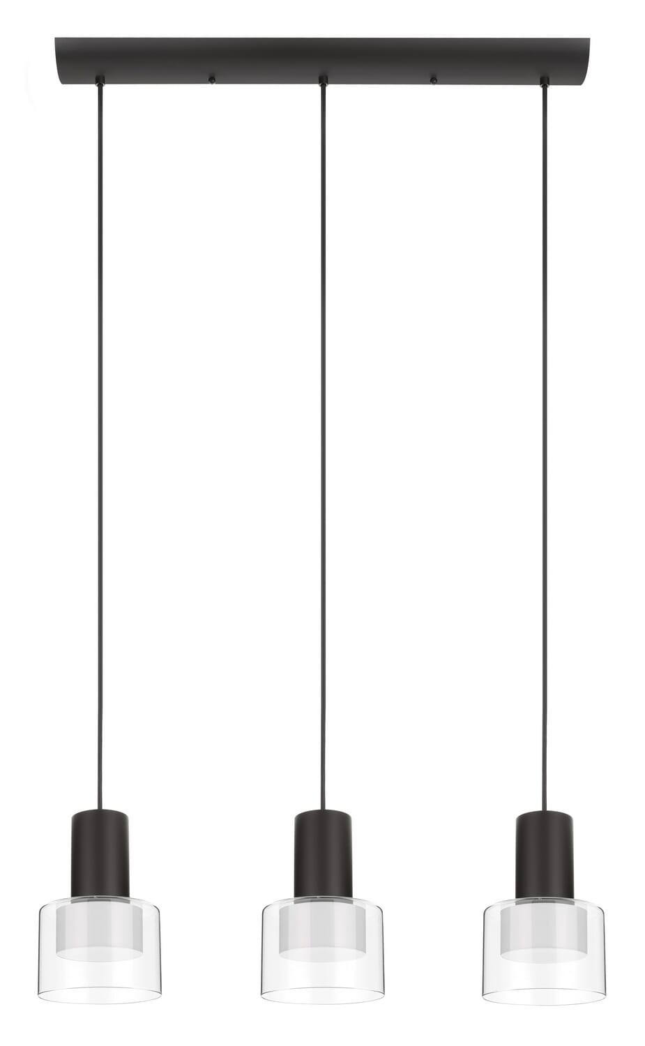 Molineros 1-Light LED Linear Pendant in Black