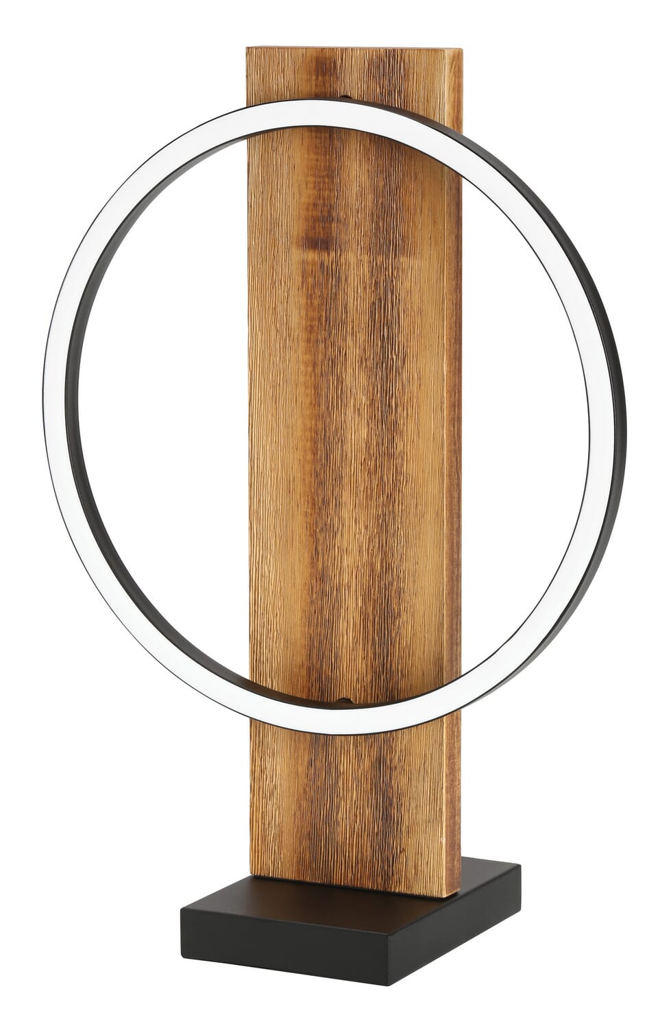 Boyal 1-Light LED Table Lamp in Brushed Pine Wood