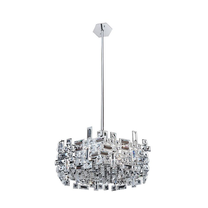 Allegri Vermeer 6-Light Pendant Light in Chrome Allegri Vermeer 6-Light Pendant Light in Chrome