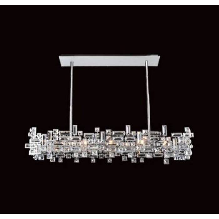 Allegri Vermeer 8-Light 14" Pendant Light in Chrome Allegri Vermeer 8-Light 14" Pendant Light in Chrome