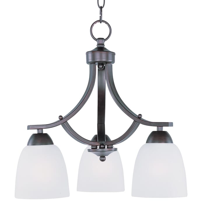Maxim Lighting Axis 3-Light Down Lt. Chandelier in Bronze Maxim Lighting Axis 3-Light Down Lt. Chandelier in Bronze