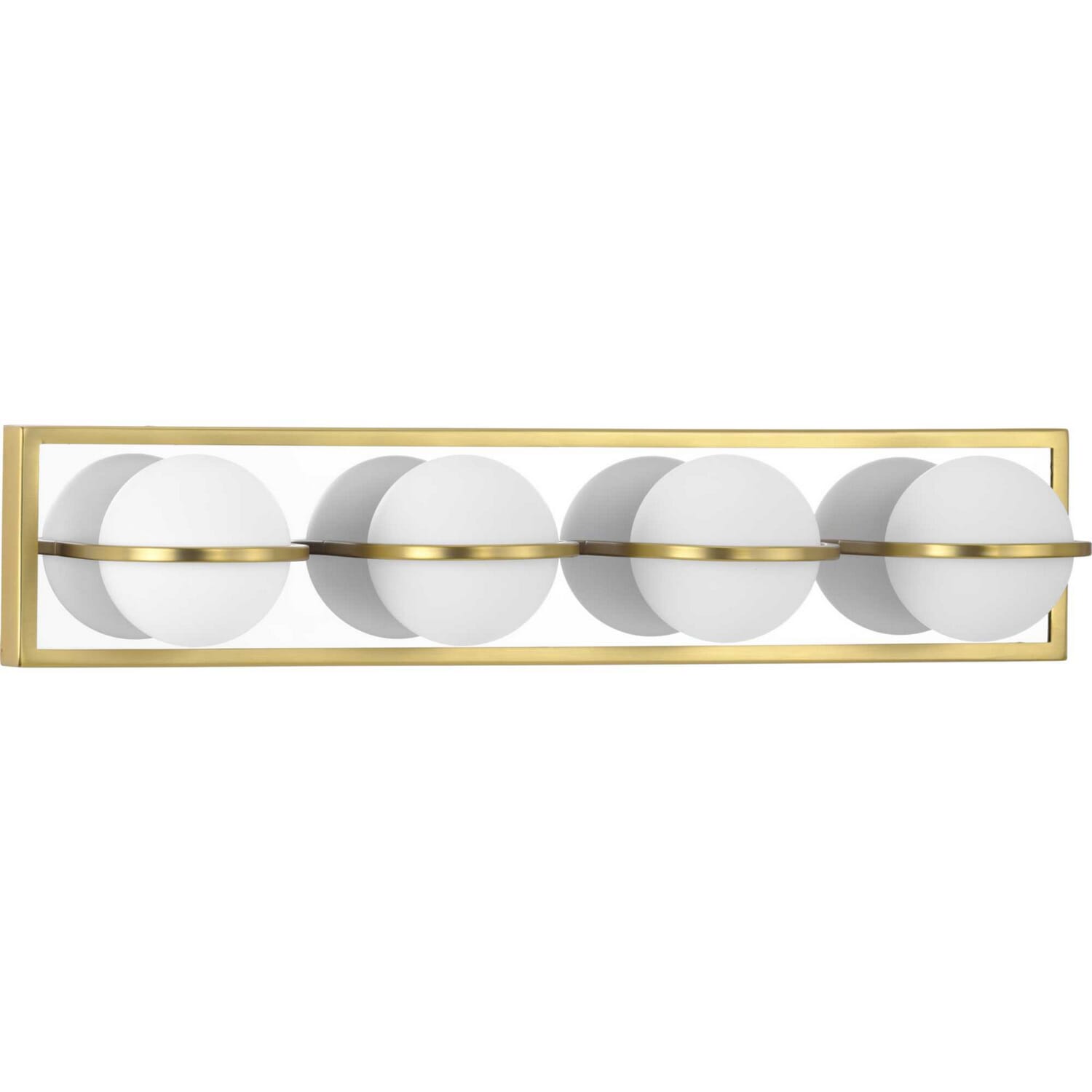 Satin Brass LED Bath Bracket from the Pearl Led Collection