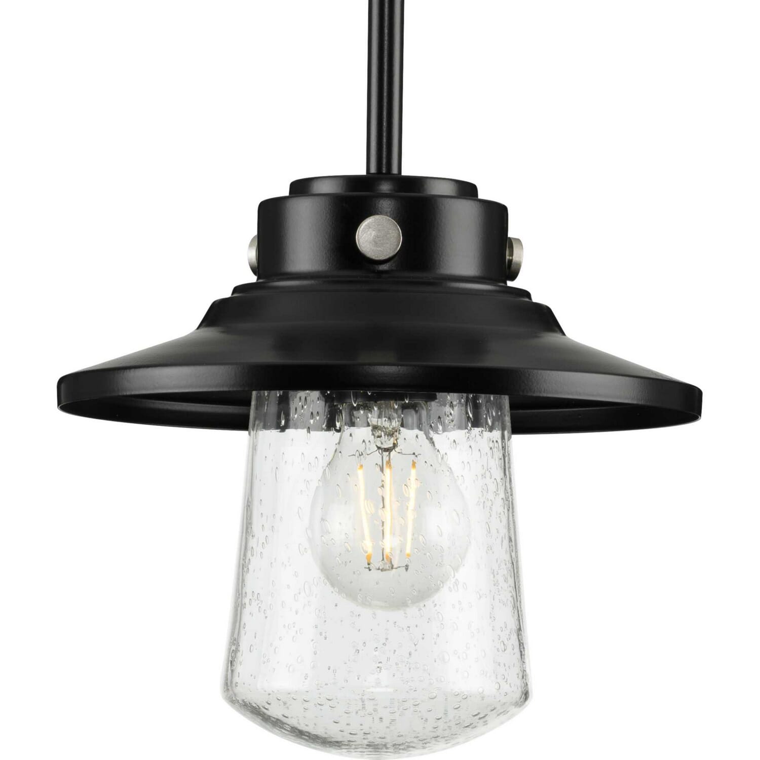 Matte Black One Light Hanging Lantern from the Tremont Collection