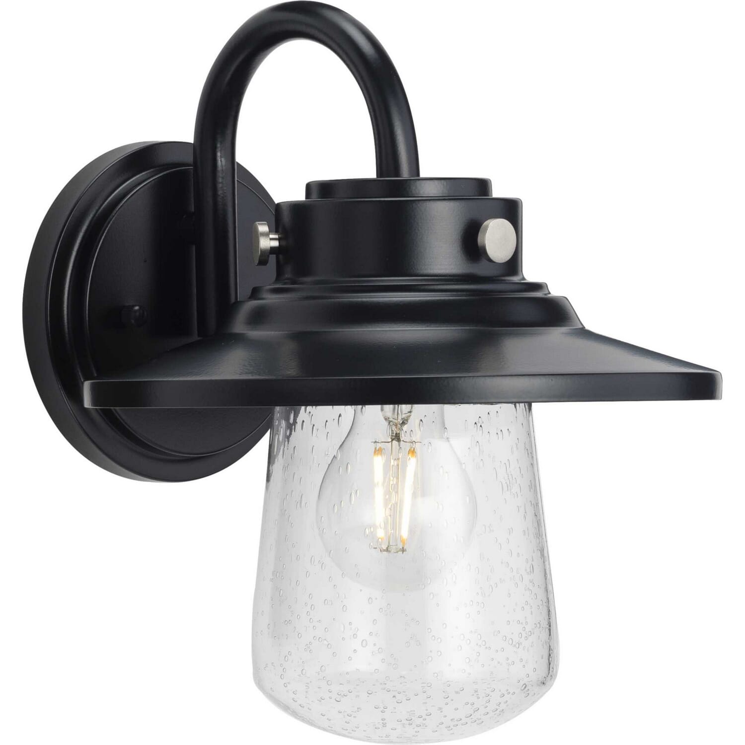 Matte Black One Light Wall Lantern from the Tremont Collection