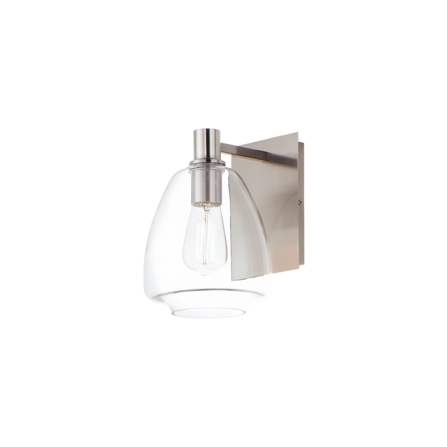 Babylon 1-Light Wall Sconce in Satin Nickel