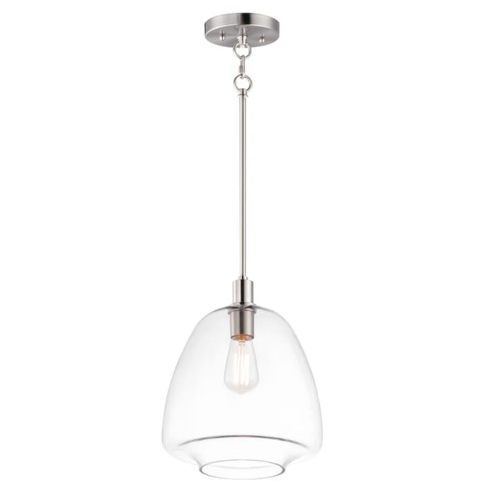 Babylon 1-Light Pendant in Satin Nickel Babylon 1-Light Pendant in Satin Nickel