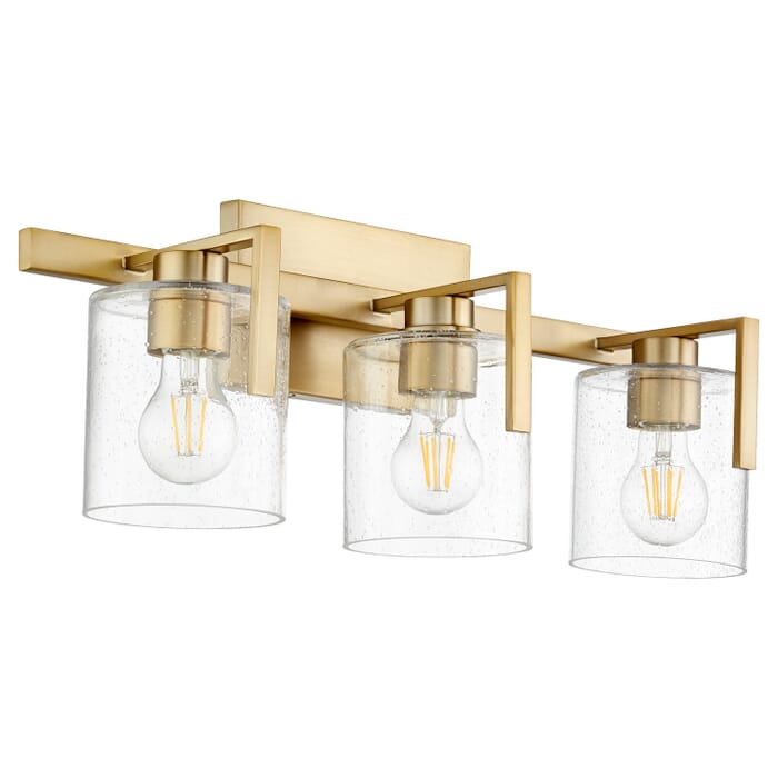 Three Light Vanity by Quorum Three Light Vanity by Quorum