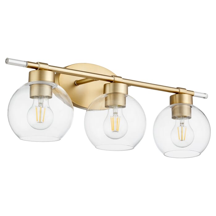 Three Light Vanity by Quorum Three Light Vanity by Quorum