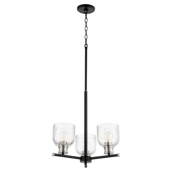 Three Light Chandelier by Quorum Three Light Chandelier by Quorum