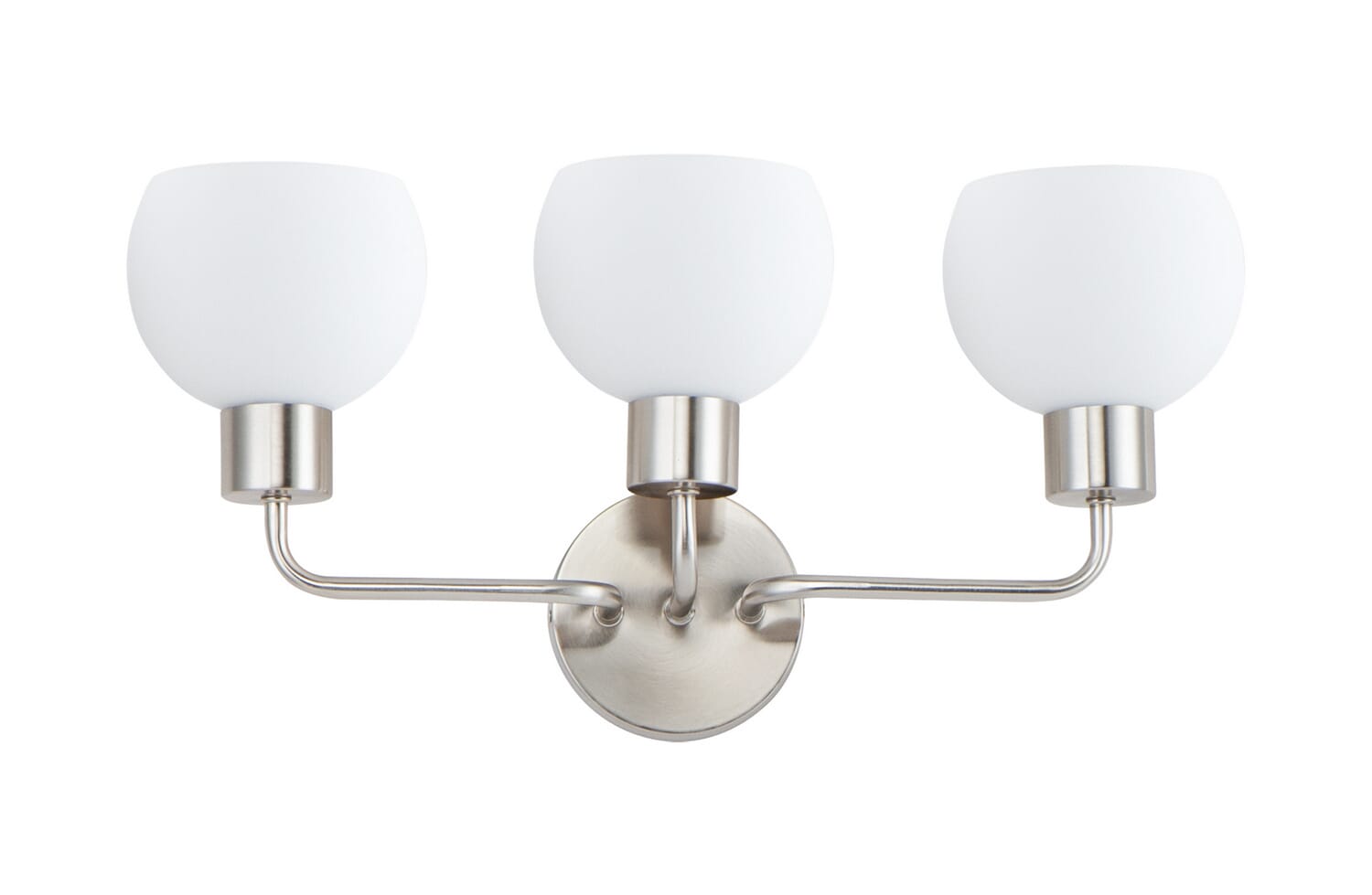 Coraline 3-Light Bathroom Vanity Light in Satin Nickel