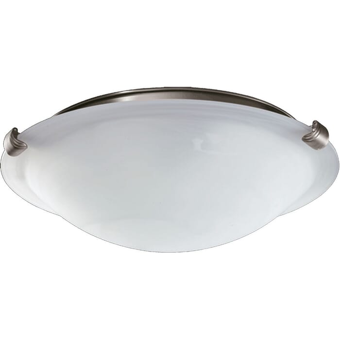 Quorum 2-Light 12" Ceiling Fan Light Kit in Satin Nickel Quorum 2-Light 12" Ceiling Fan Light Kit in Satin Nickel