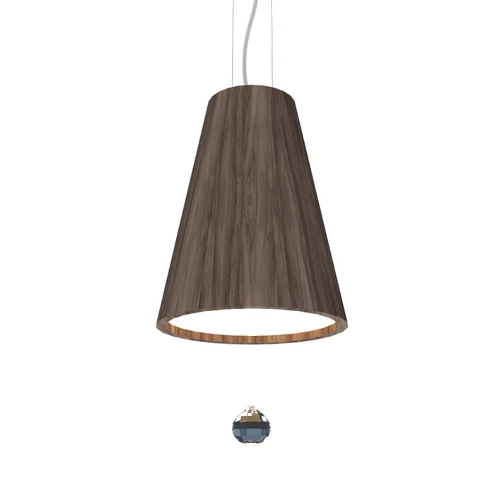 Conical LED Pendant in American Walnut Conical LED Pendant in American Walnut