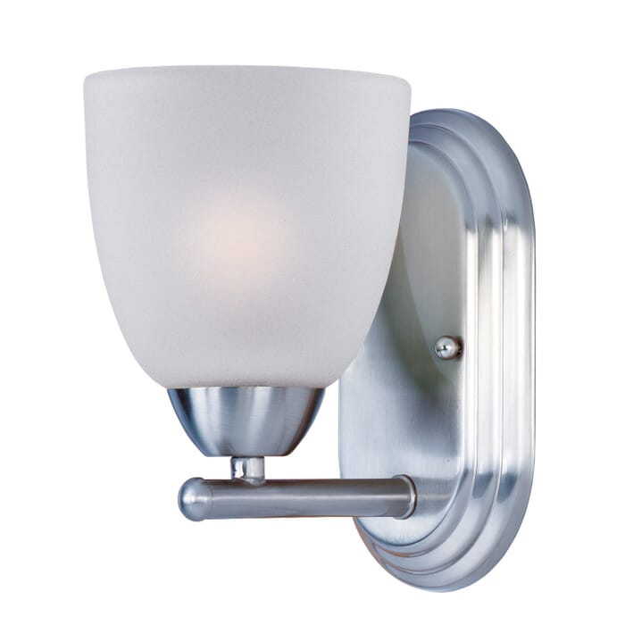 Axis 1-Light Bathroom Vanity Light in Polished Chrome Axis 1-Light Bathroom Vanity Light in Polished Chrome