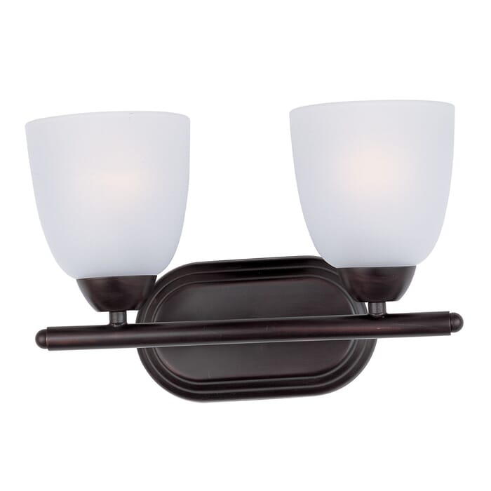 Maxim Lighting Axis 2-Light Bathroom Vanity Light - Oil Rubbed Bronze Maxim Lighting Axis 2-Light Bathroom Vanity Light - Oil Rubbed Bronze
