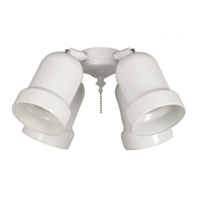 Light Kit-Armed 4-Light LED Ceiling Fan Light Kit Light Kit in White Light Kit-Armed 4-Light LED Ceiling Fan Light Kit Light Kit in White