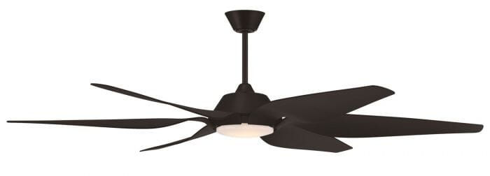 Zoom 1-Light 66" Outdoor Ceiling Fan in Flat Black