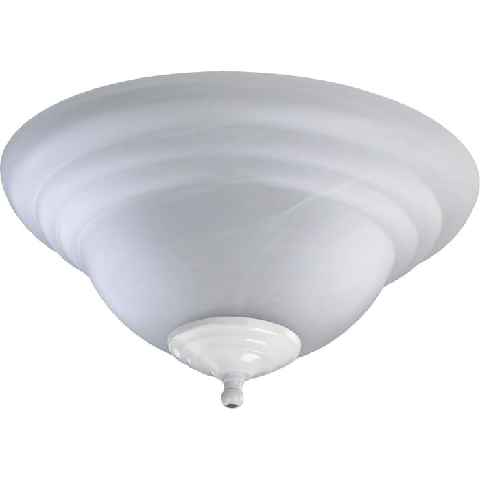 Quorum 2-Light 13" Ceiling Fan Light Kit in Satin Nickel or White Quorum 2-Light 13" Ceiling Fan Light Kit in Satin Nickel or White