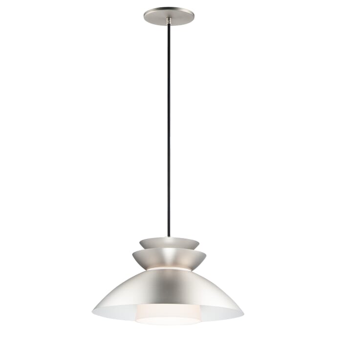 Maxim Nordic Pendant Light in Brushed Platinum Maxim Nordic Pendant Light in Brushed Platinum