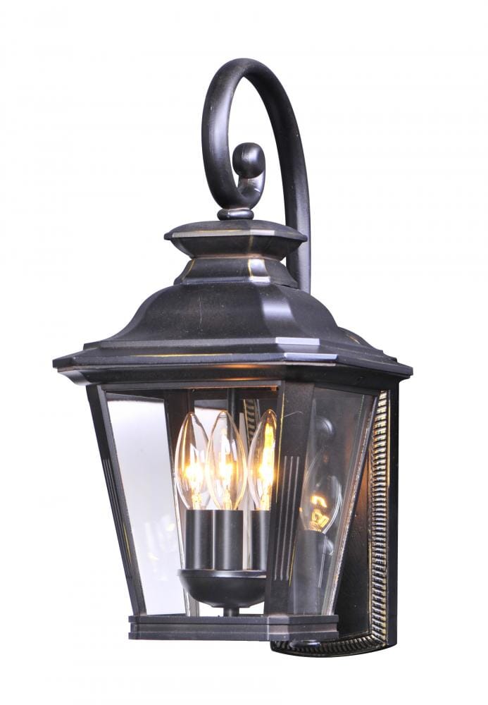 Maxim Knoxville 3-Light Outdoor Wall Lantern in Bronze