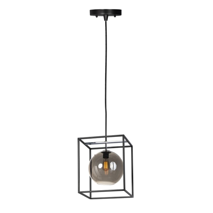 Maxim Fluid 15" Pendant Light in Black and Polished Chrome Maxim Fluid 15" Pendant Light in Black and Polished Chrome